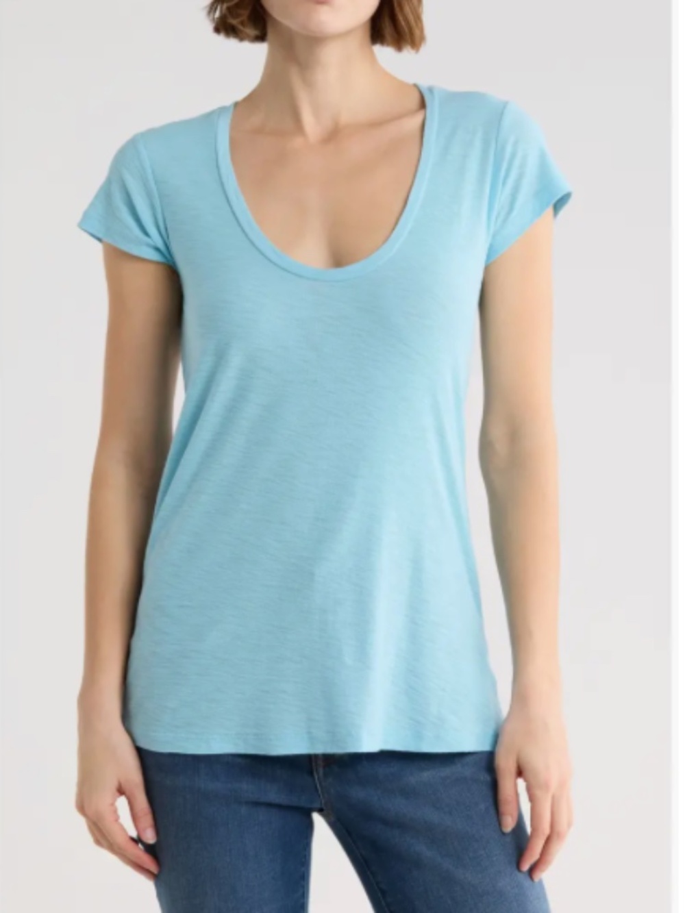 Standard JAMES PERSE Woman Deep V Neck Top Size: 2